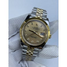 (준비완료/특급배송)NO.3205/롤렉스 데이저스트 41 126334 콤비 옐로우골드 샴페인골드다이얼 텐포인트 QP공장