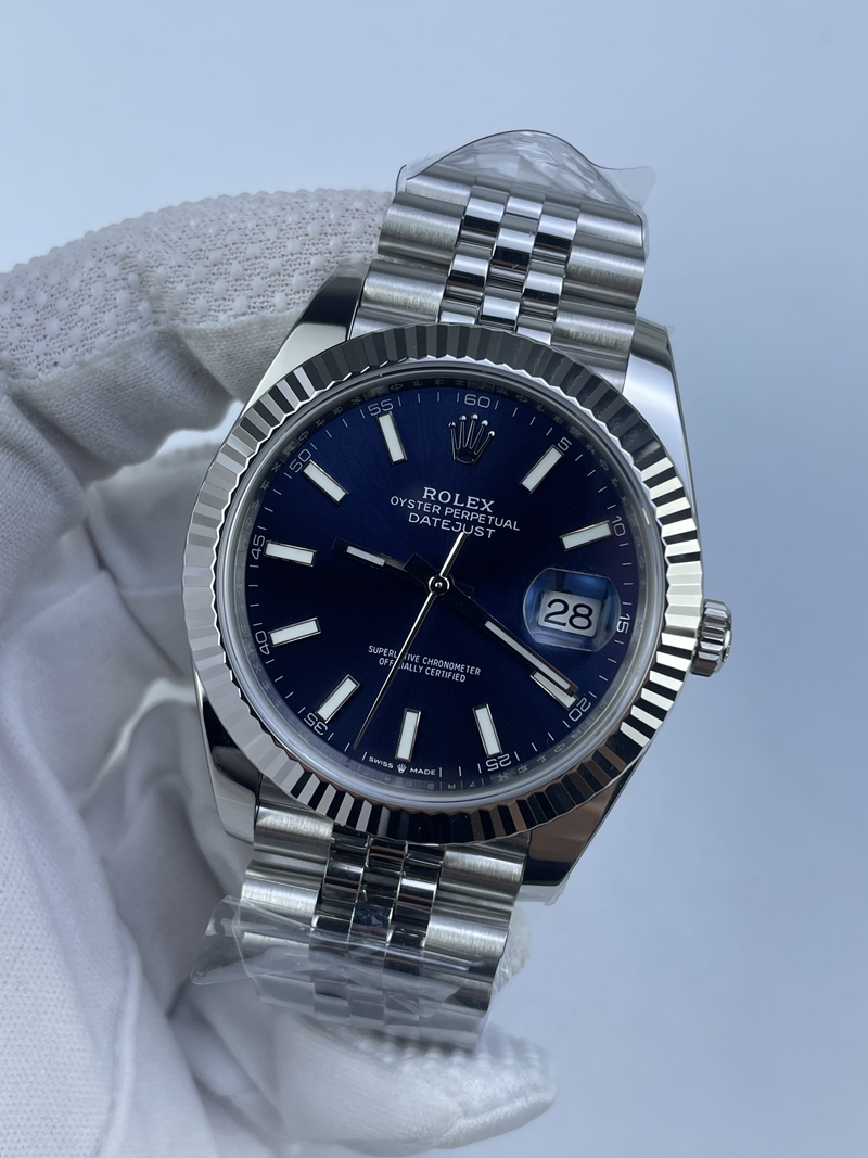 (준비완료/특급배송)NO.3253/롤렉스 데이저스트 41 블루 바 인덱스 126334 QP공장