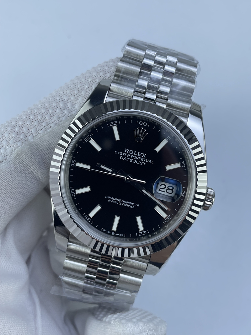 (준비완료/특급배송)NO.3255/롤렉스 데이저스트 126334 41미리 블랙다이얼 바인덱스 QP공장